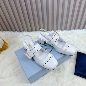 Prada White Heeled Shoes